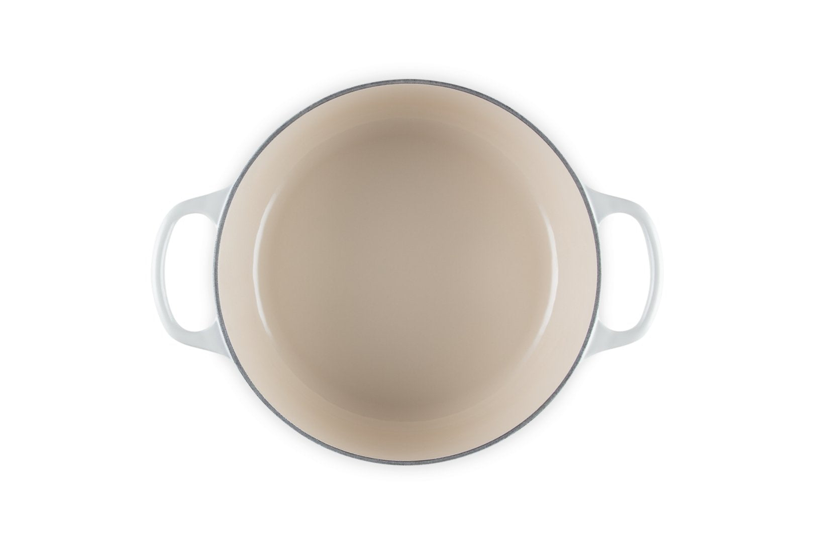 Le Creuset Signature Roaster Round 24cm Meringue (21177247164430)