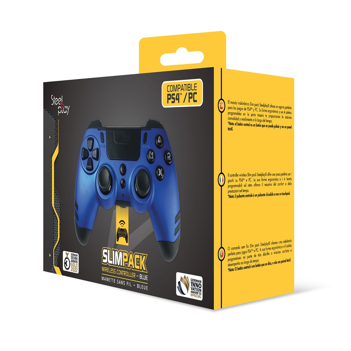 Steelplay Slim Pack Wireless Controller Sapphire Azul Multi