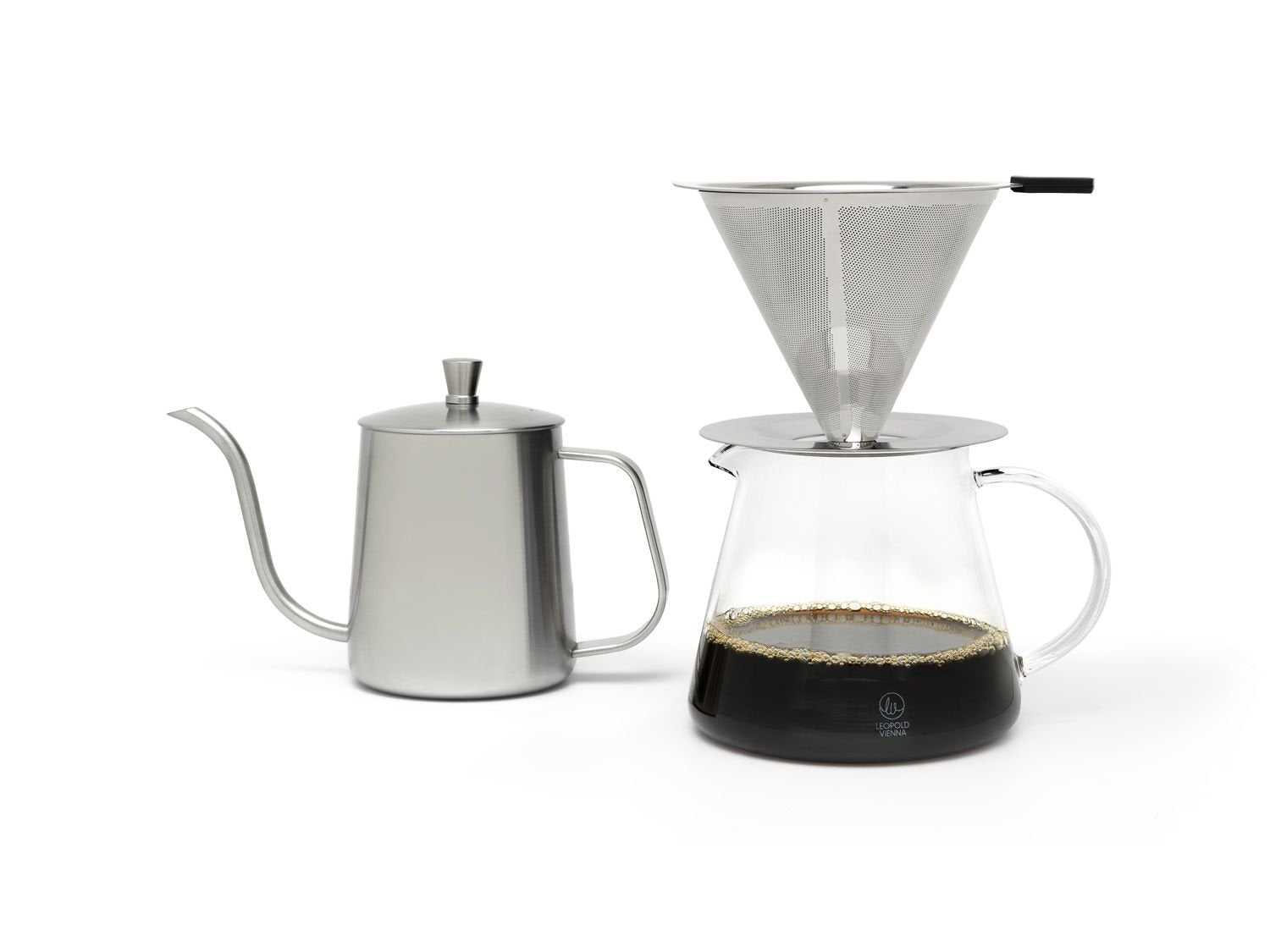 EAN 8711871866689 - Leopold Vienna LV113012 cafetera manual Cafetera de cápsulas 0,5 L Plata, Transparente imagen 1