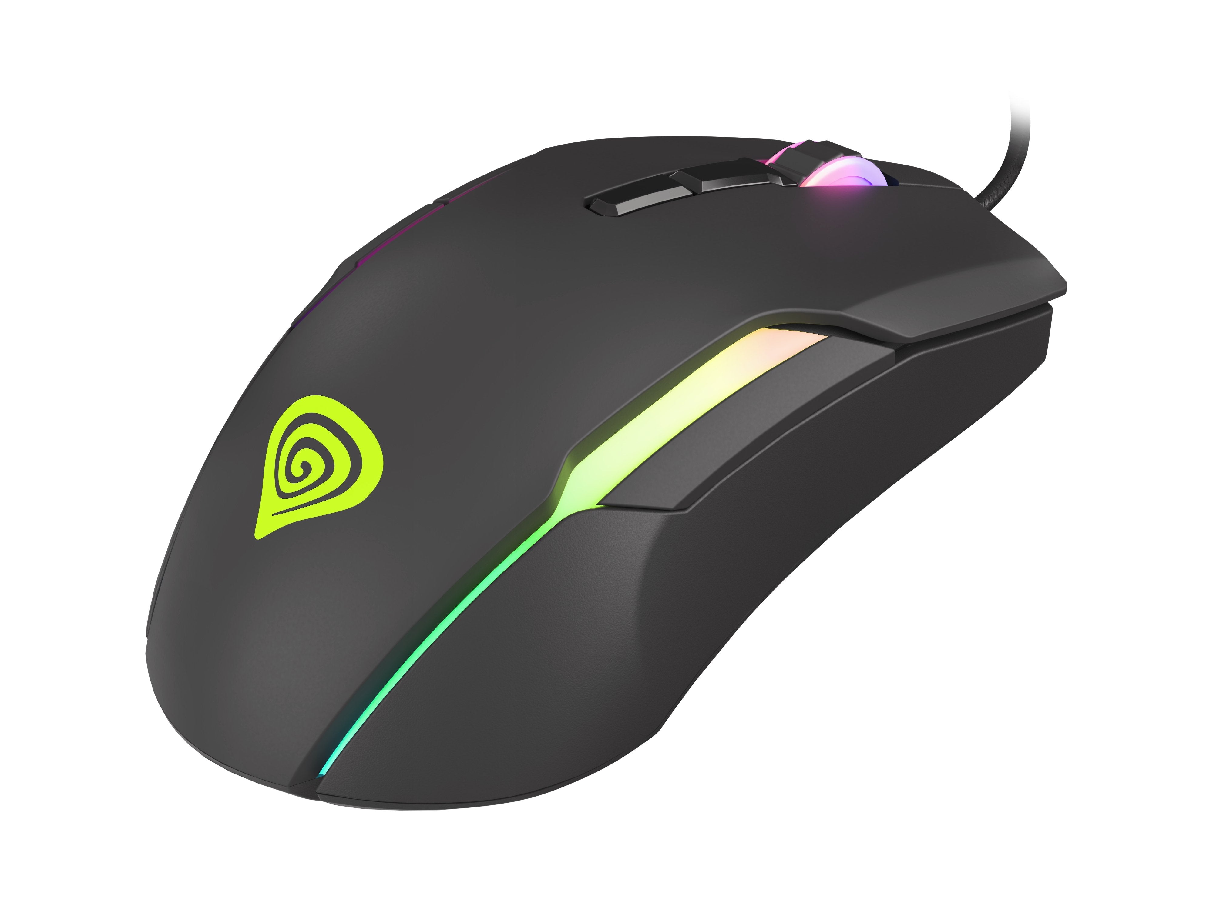 Natec Genesis Xenon 220 Ratón Usb Tipo A Óptico 6400 Dpi Ambidextro