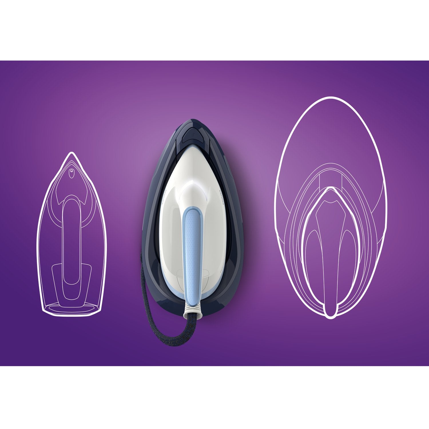 Centros De Planchado Philips Psg6026 20  , Azul Blanco