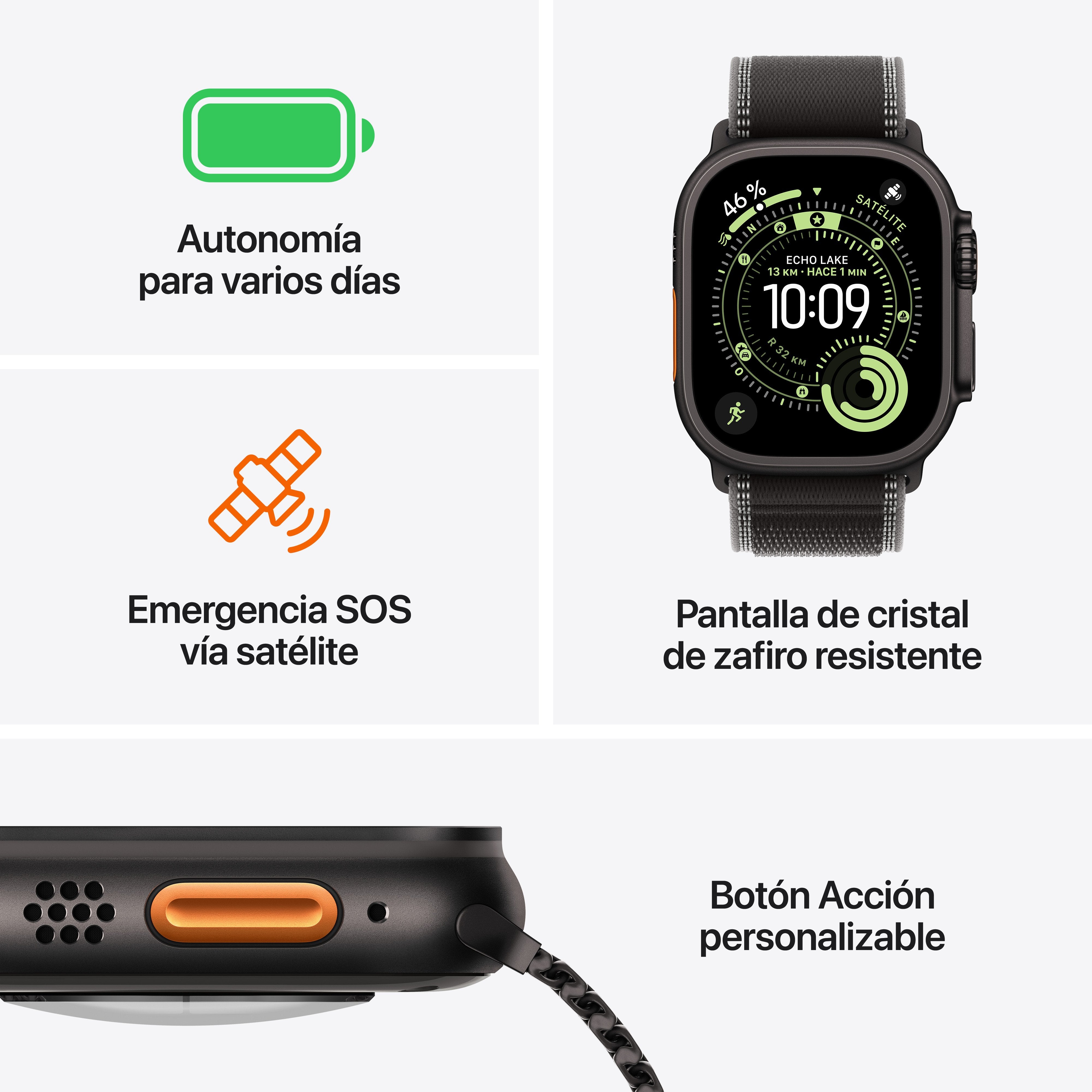 EAN 0195950610772 - Apple Watch Ultra 3 OLED 49 mm Digital 422 x 514 Pixeles Pantalla táctil 5G Negro Wifi GPS (satélite) imagen 3