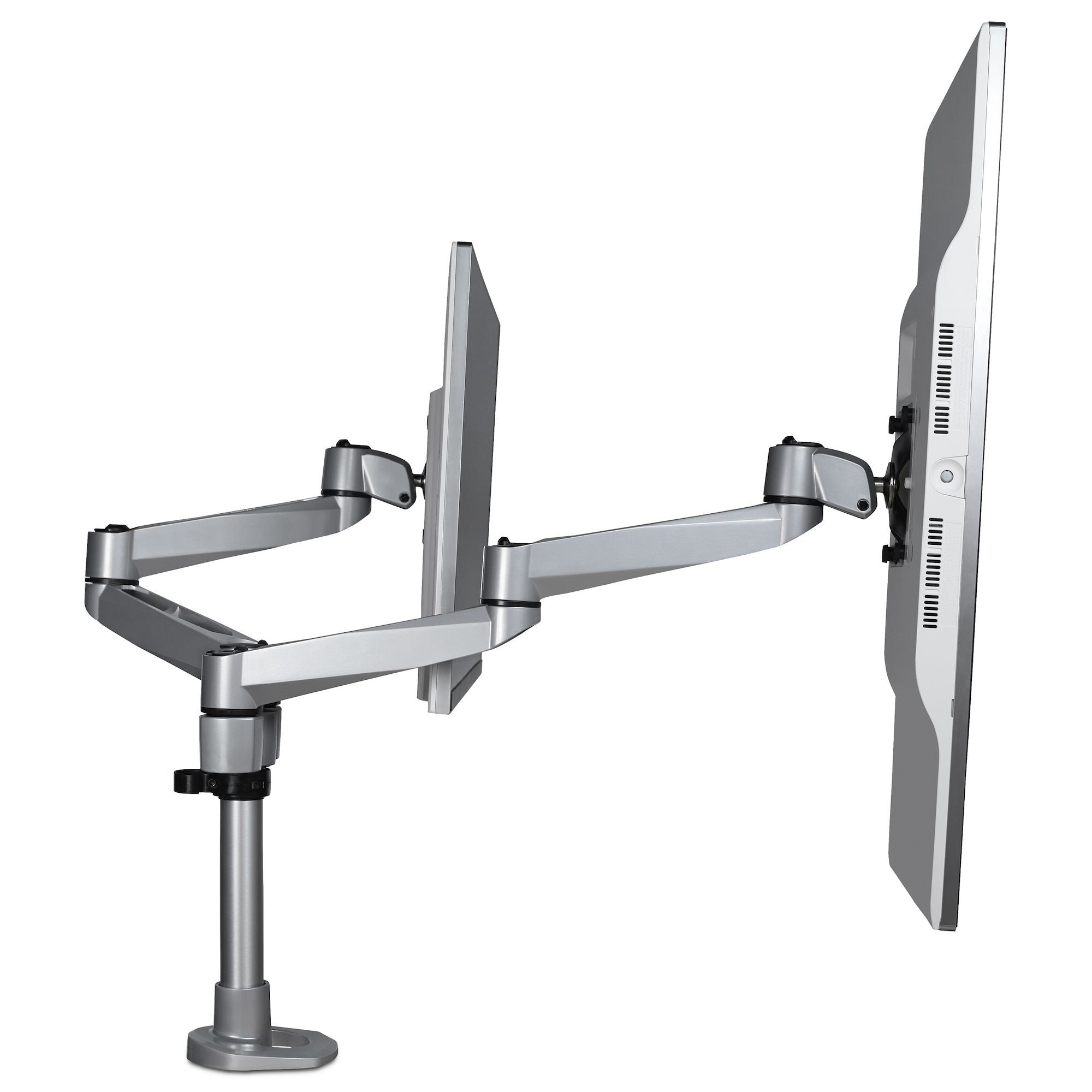 Startech.Com Brazo De Soporte De Escritorio Articulado Vesa Para 2 Monitores De Hasta 27 Pulgadas - Montura De Grommet O Mordaza