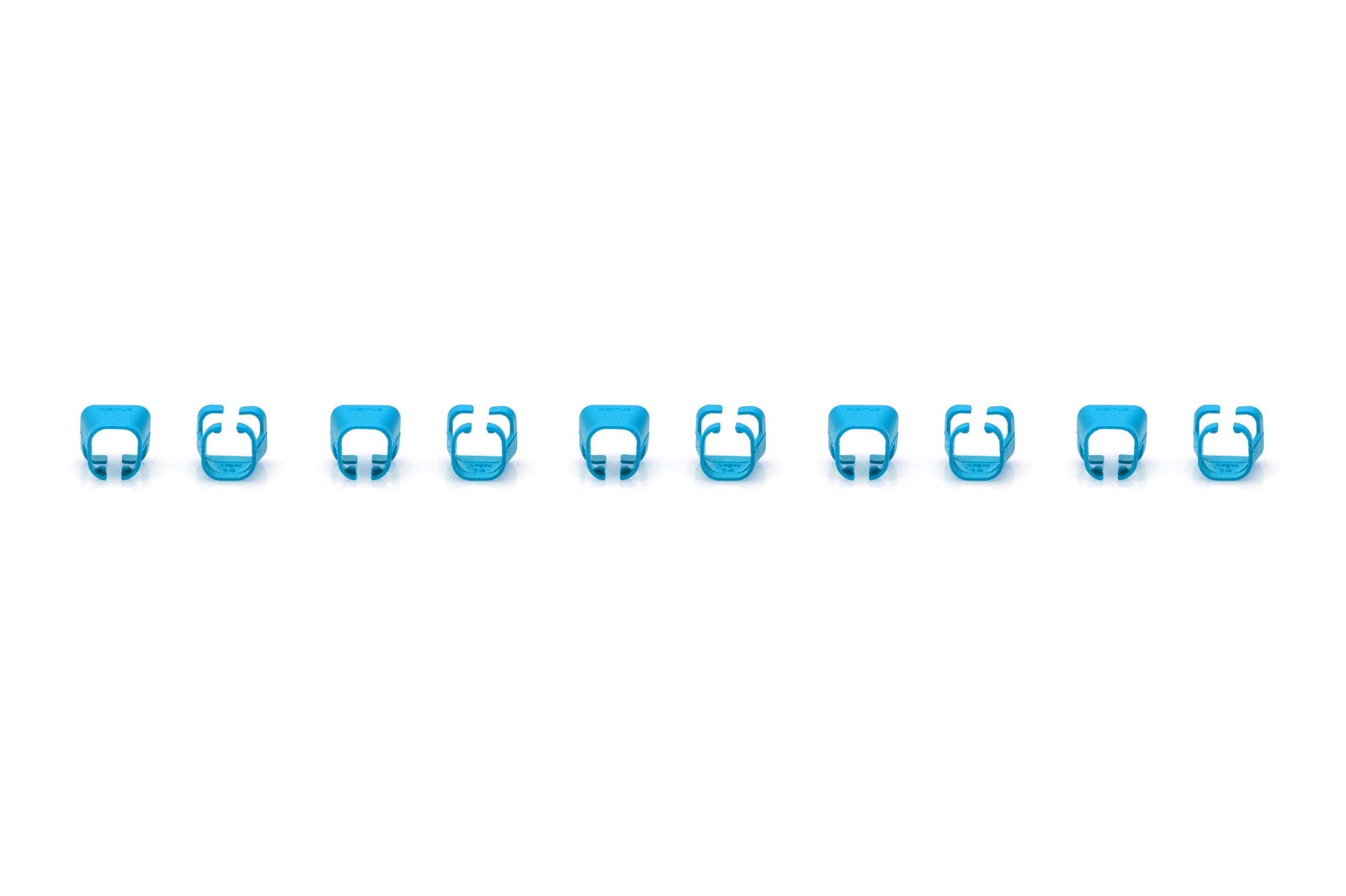 Clips Para Cable Rj 45 Color Azul, 100 Uds.