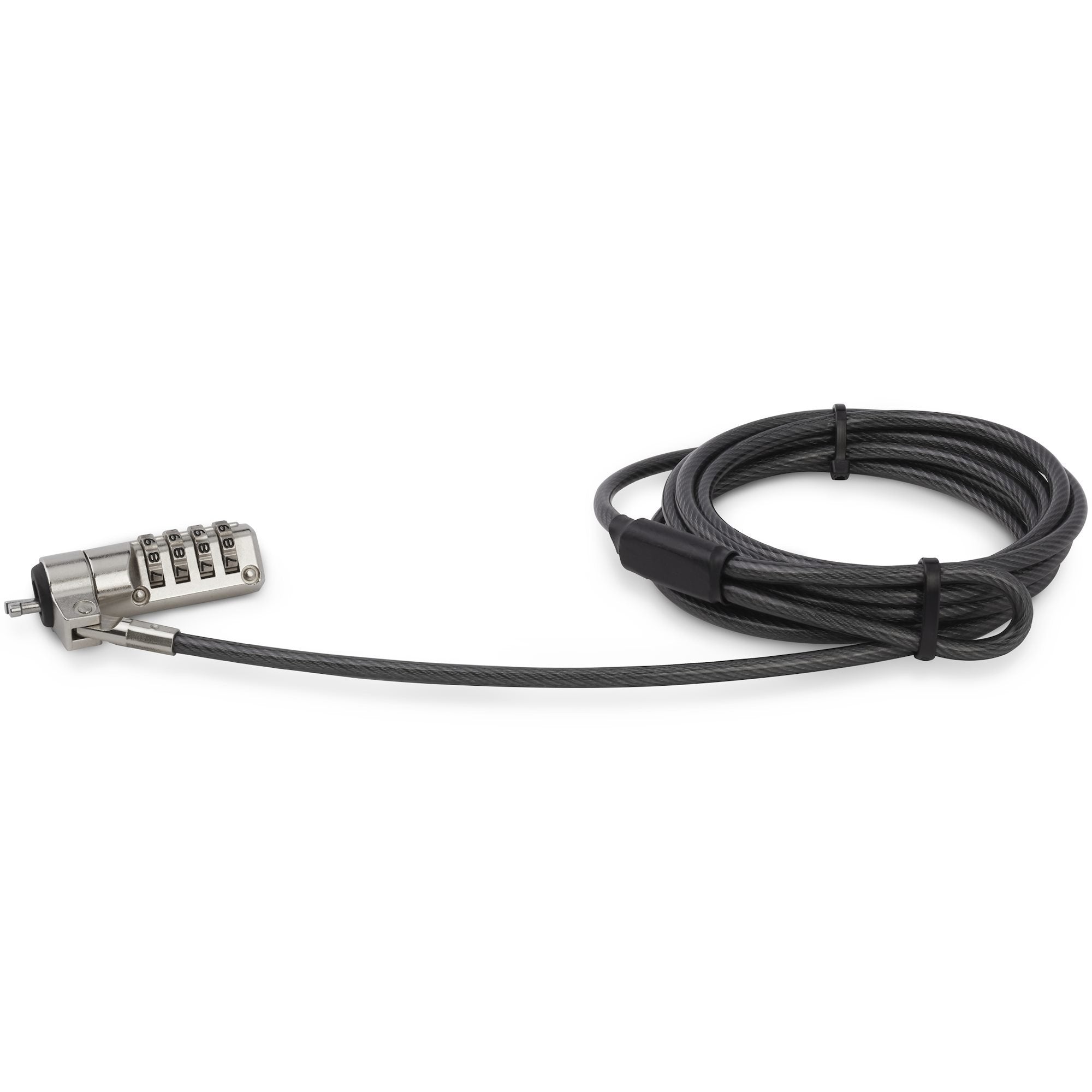 Startech.Com Cable Con Candado De Seguridad Con Clave Para Ordenador Portátil - Con Bisagra Giratoria - Con Candado De Combinación De 4 Dígitos