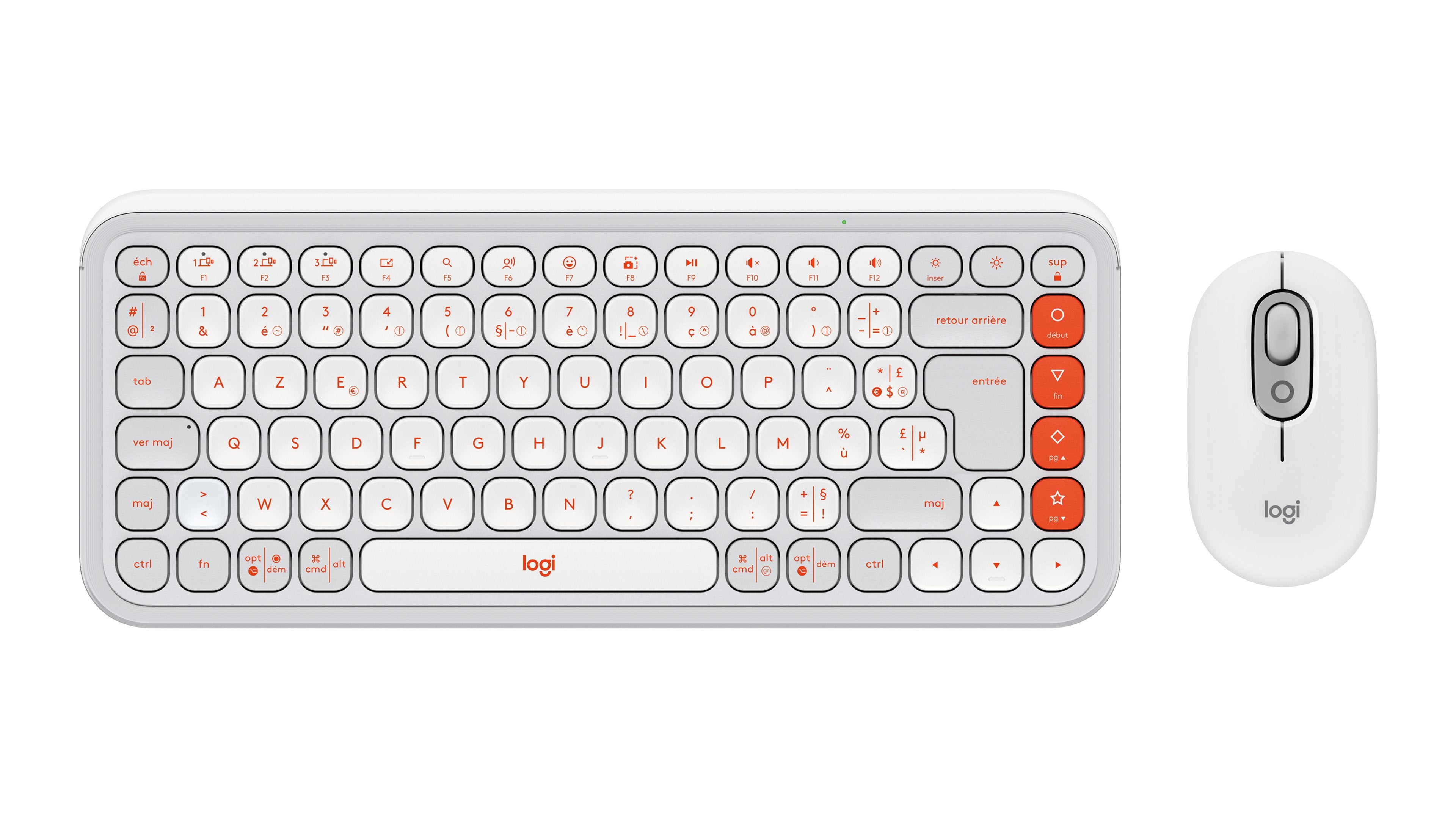 EAN 5099206127753 - Logitech 920-013110 teclado Ratón incluido Universal Bluetooth AZERTY Francés Blanco imagen 1