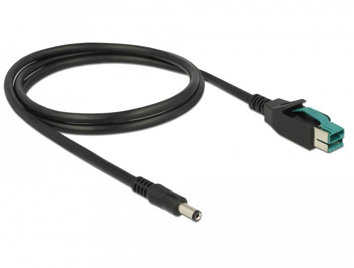 Delock 85497 Cable Usb Alimentado 12 V> Cc 5,5 X 2,1 Mm Macho 1 M Para Terminales E Impresoras Pos