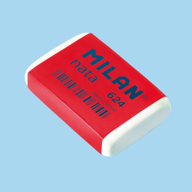 Milan Goma 624 Nata 3,9x2,7x0,9 Cm Blanco -Caja 24u-