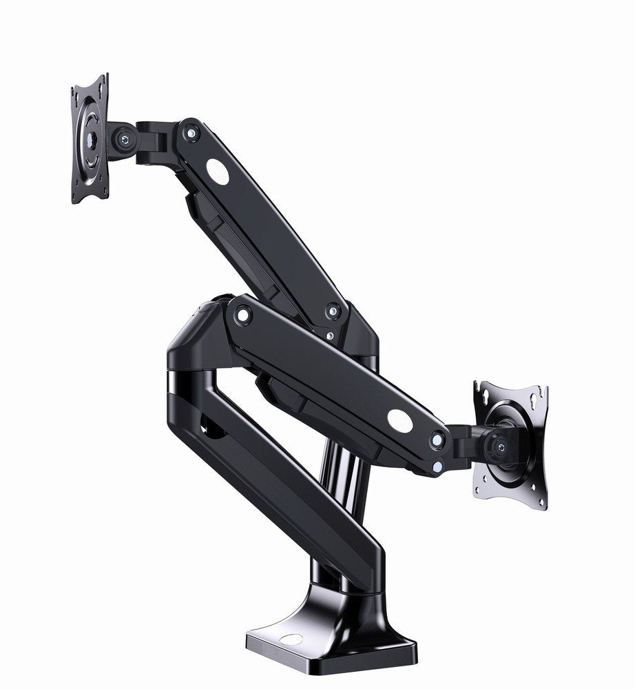 Soporte De  Escritorio Gembird Ma-Da2-03 Con Brazo De Montaje Para 2 Pantallas, 17-35, Hasta 10 Kg