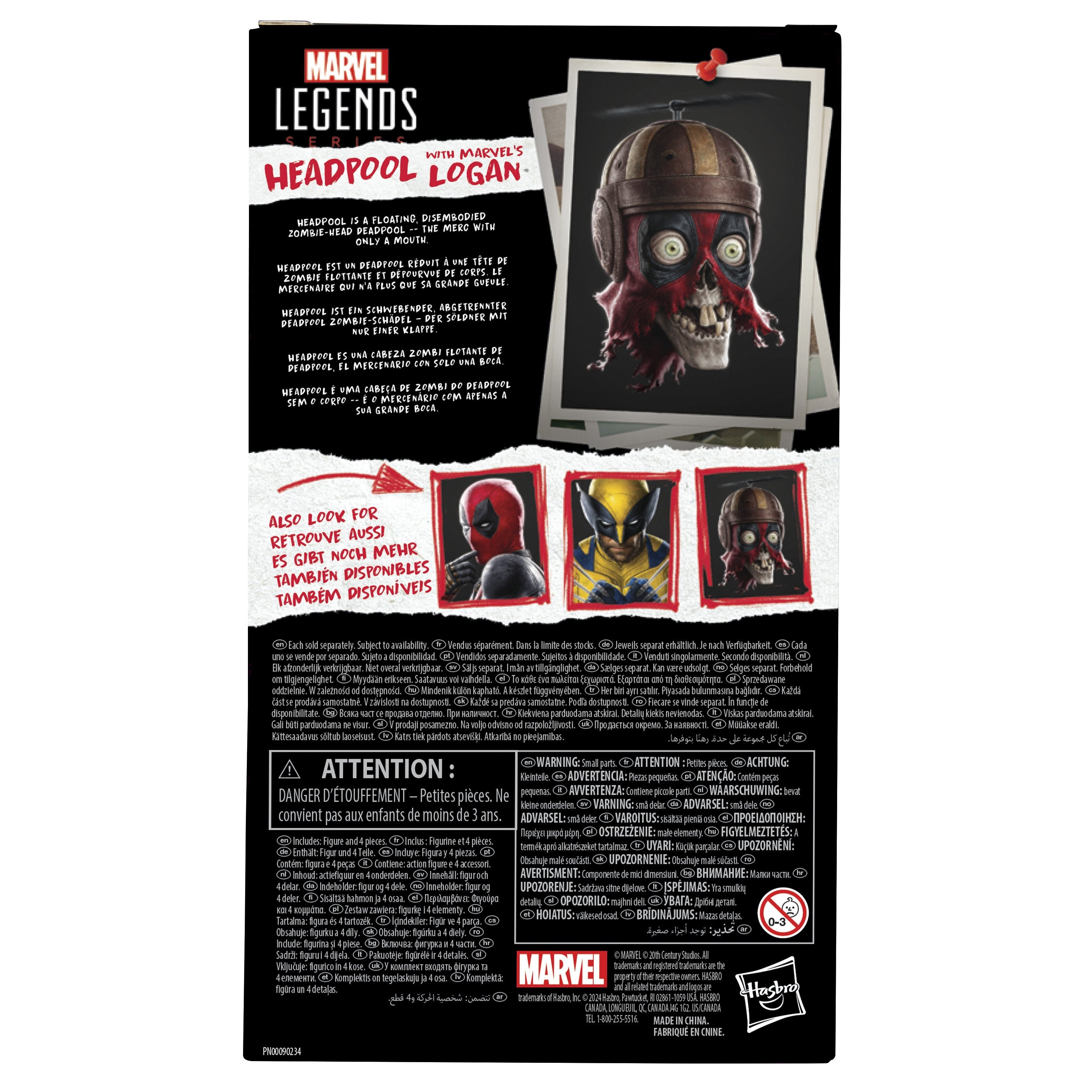 Figura Hasbro Marvel Legends Series Deadpool & Walverine Headpool With Marvels Logan