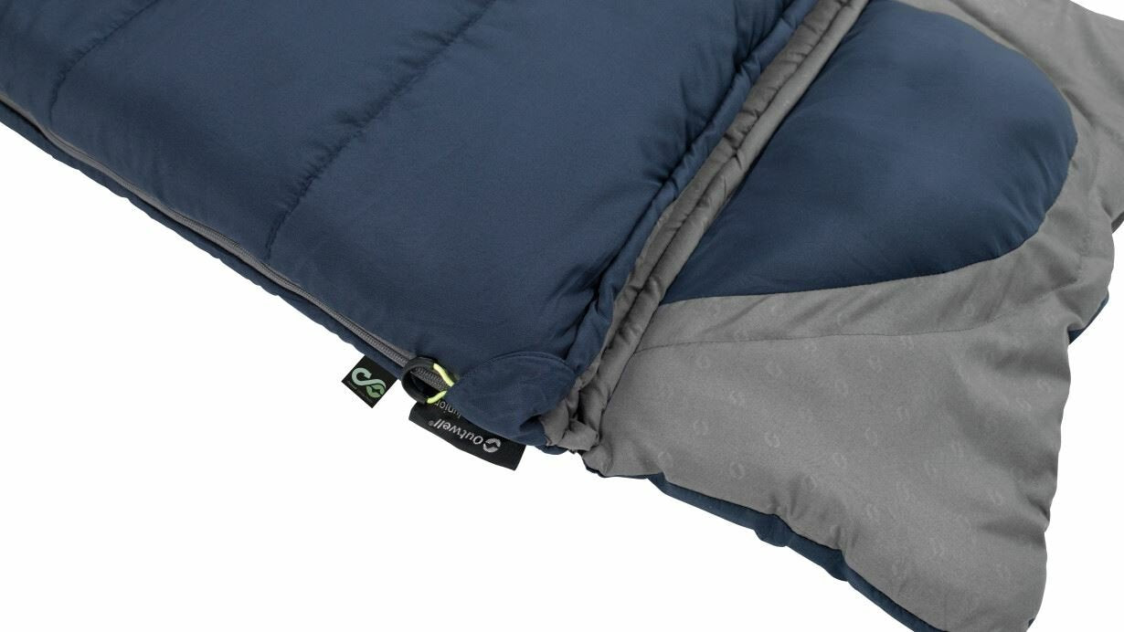 Saco De Dormir Outwell Contour Junior Cremallera Izquierda Azul Profundo