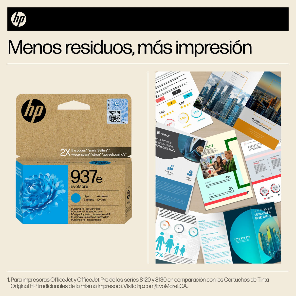 EAN 0199764688088 - HP 937e EvoMore Cyan Original Ink Cartridge cartucho de tinta 1 pieza(s) Alto rendimiento (XL) imagen 4