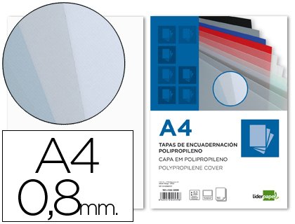 EAN 8423473225343 - Liderpapel TE16 cubierta A4 Polipropileno (PP) imagen 1