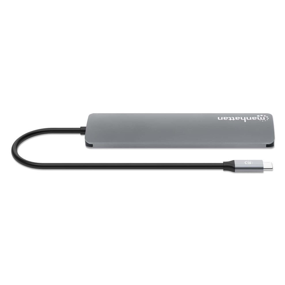 Manhattan Usb-C Pd A Hdmi 7-In-1 4k Dockingmation Gris