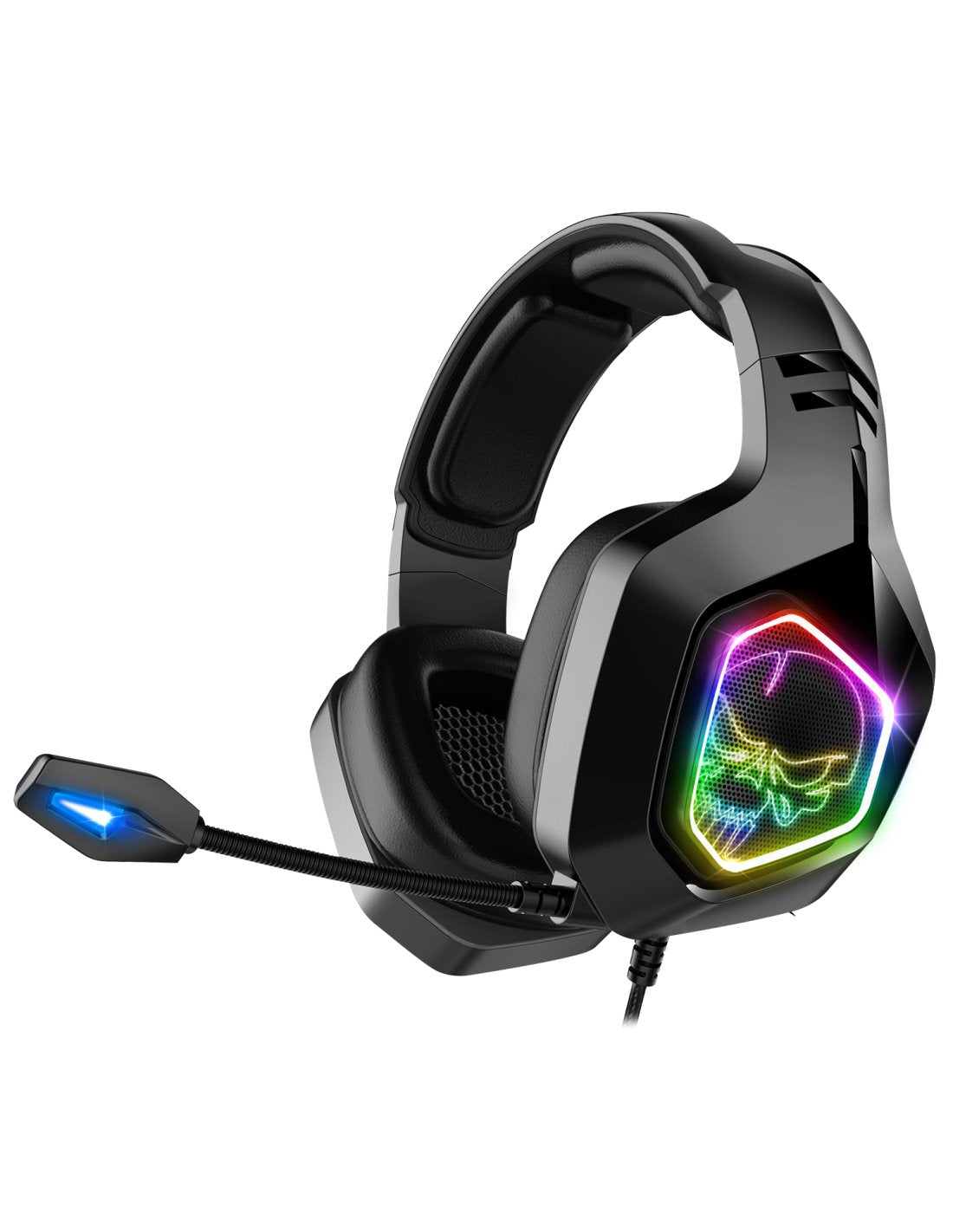Auriculares Con Micrófono Spirit Of Gamer Elite-H50 Black Edition Drivers 40mm Conector Jack 3.5 Cable 2.1m