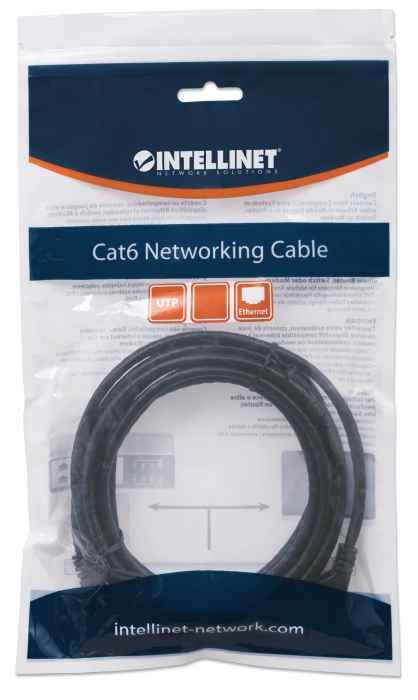 EAN 0766623342032 - Intellinet 342032 cable de red Negro 0,5 m U/UTP (UTP) imagen 2