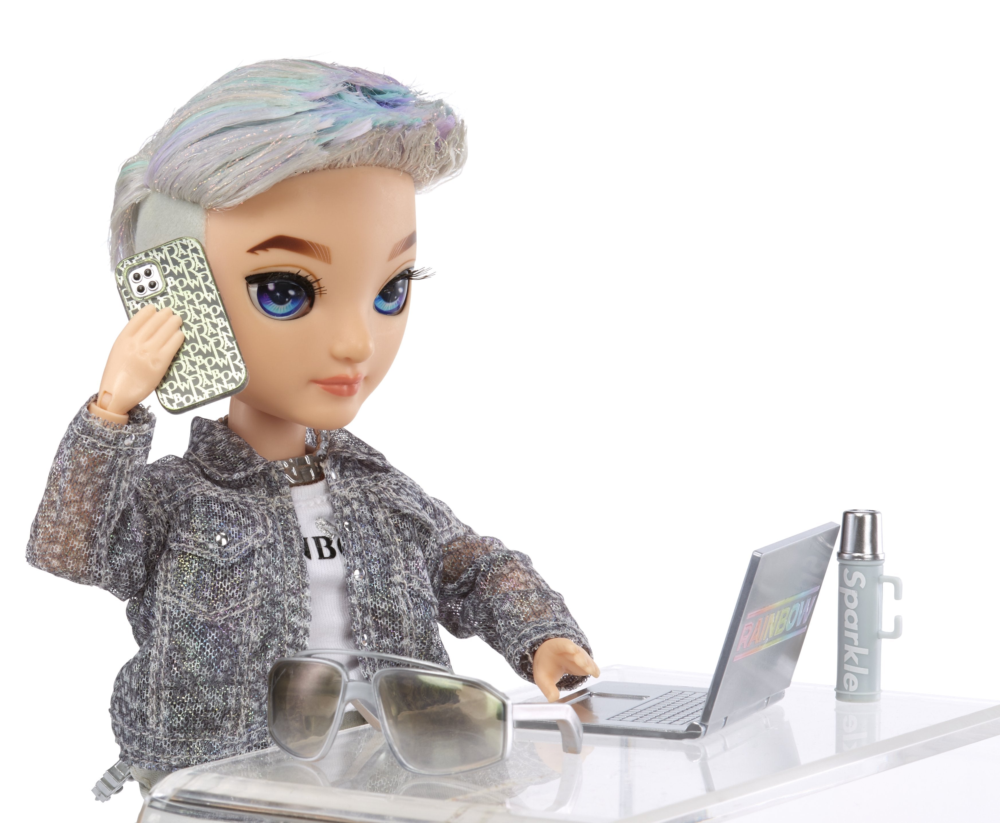 EAN 0035051583165 - Rainbow High Purple Fashion Doll- Aidan Russell imagen 4
