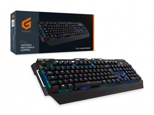 Conceptronic Kronic Teclado Usb Qwerty Italiano Negro