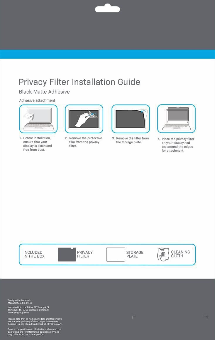 EAN 5715063113189 - eSTUFF GLBW08192131 filtro para monitor 21,1 cm (8.3") Tableta Filtro de privacidad para pantallas sin ma imagen 3