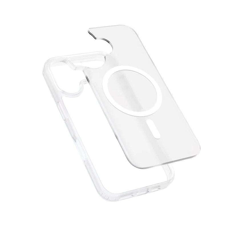 Etui Hybrid Matte Magnetic Etui Magsafe Iphone 17 Biale