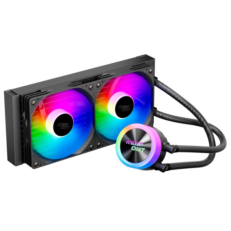 Refrigeracion Liquida Xwc-240 Argb Keepout Argb/ Intel(Lga1700/1200/1151/1150/1155/1156) Y Amd(Am5/Am4).