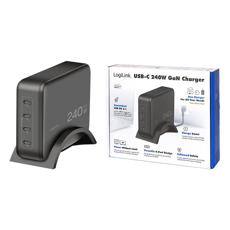 EAN 4052792076905 - LogiLink PA0353 cargador de dispositivo móvil Universal Negro Corriente alterna Carga rápida Interior imagen 10