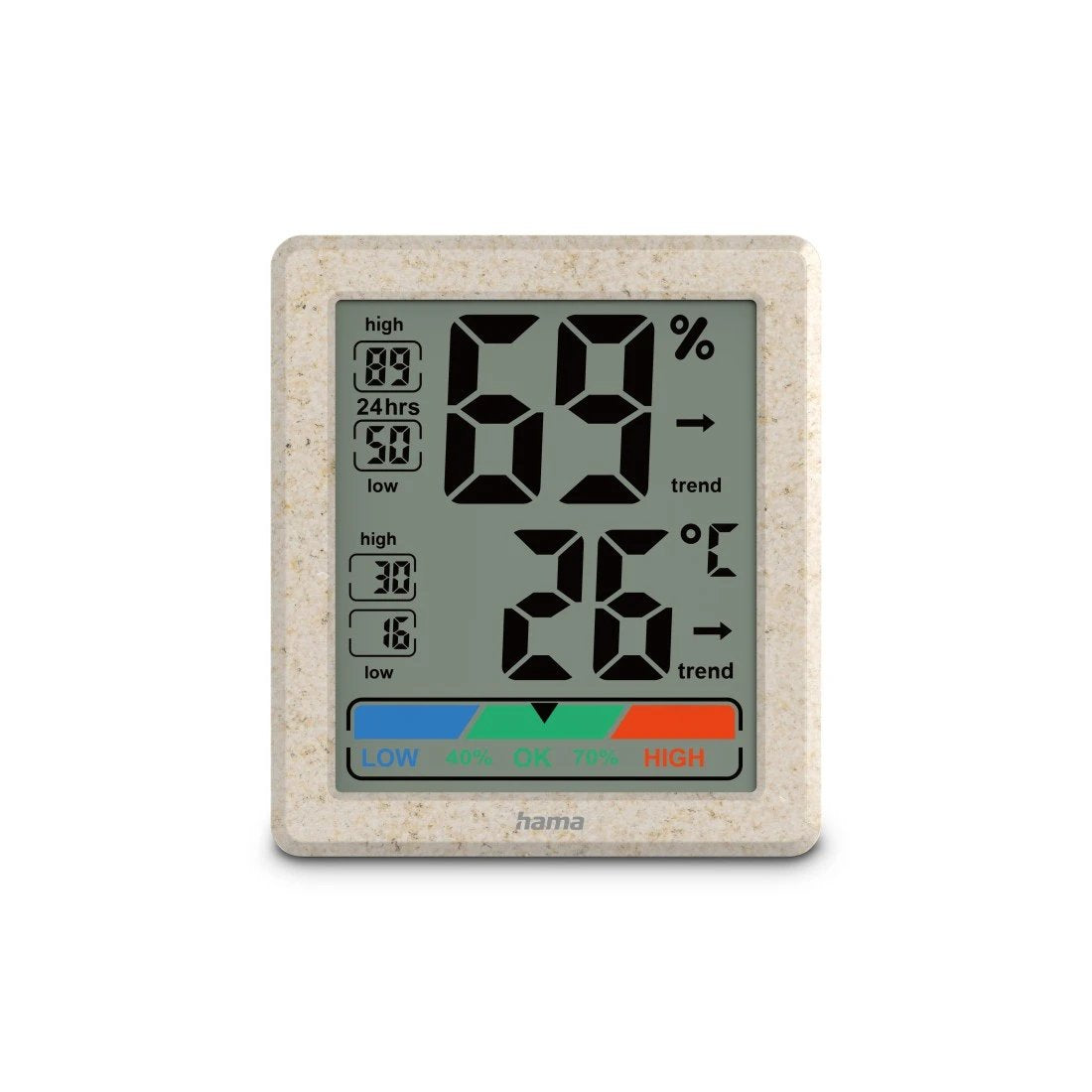 Hama Thermomenter Und Hygrometer Ponza, Digital Für Innen  222227