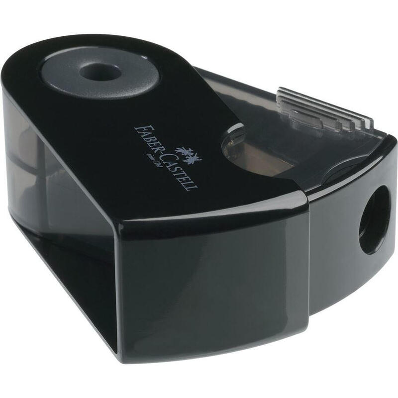 Faber Castell Afilalápices Sleeve Mini Con Funda Y Depósito Negro