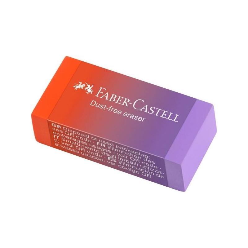 Faber-Castell Dust Free Flow Expositor Con 24 Gomas De Borrar - Libre De Pvc - Bajo  Residuo - Colores Surtidos