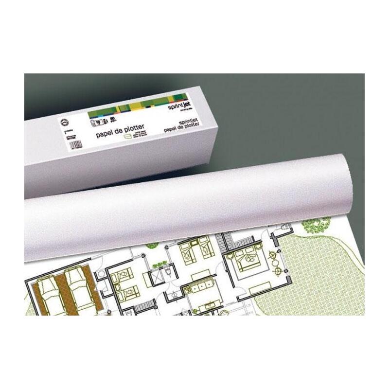 Fabrisa Rollo De Papel Para Plotter 610(24")X50mmx30m 180gr Blanco Mate