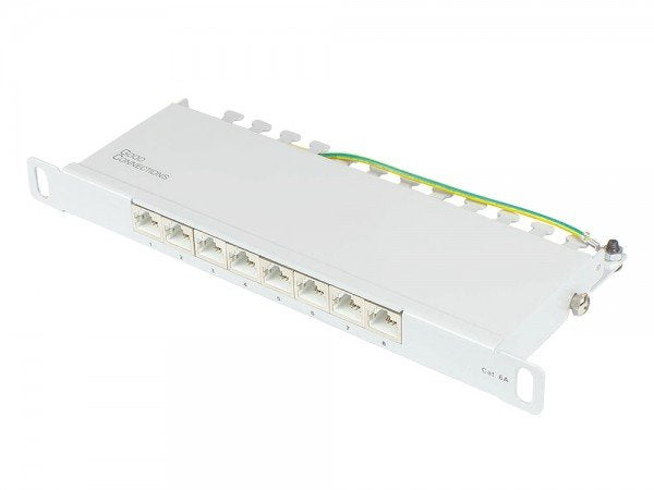 Good Connections Patchpanel 10"Cat. 6a 8-P. 0,5he Lichtgr.