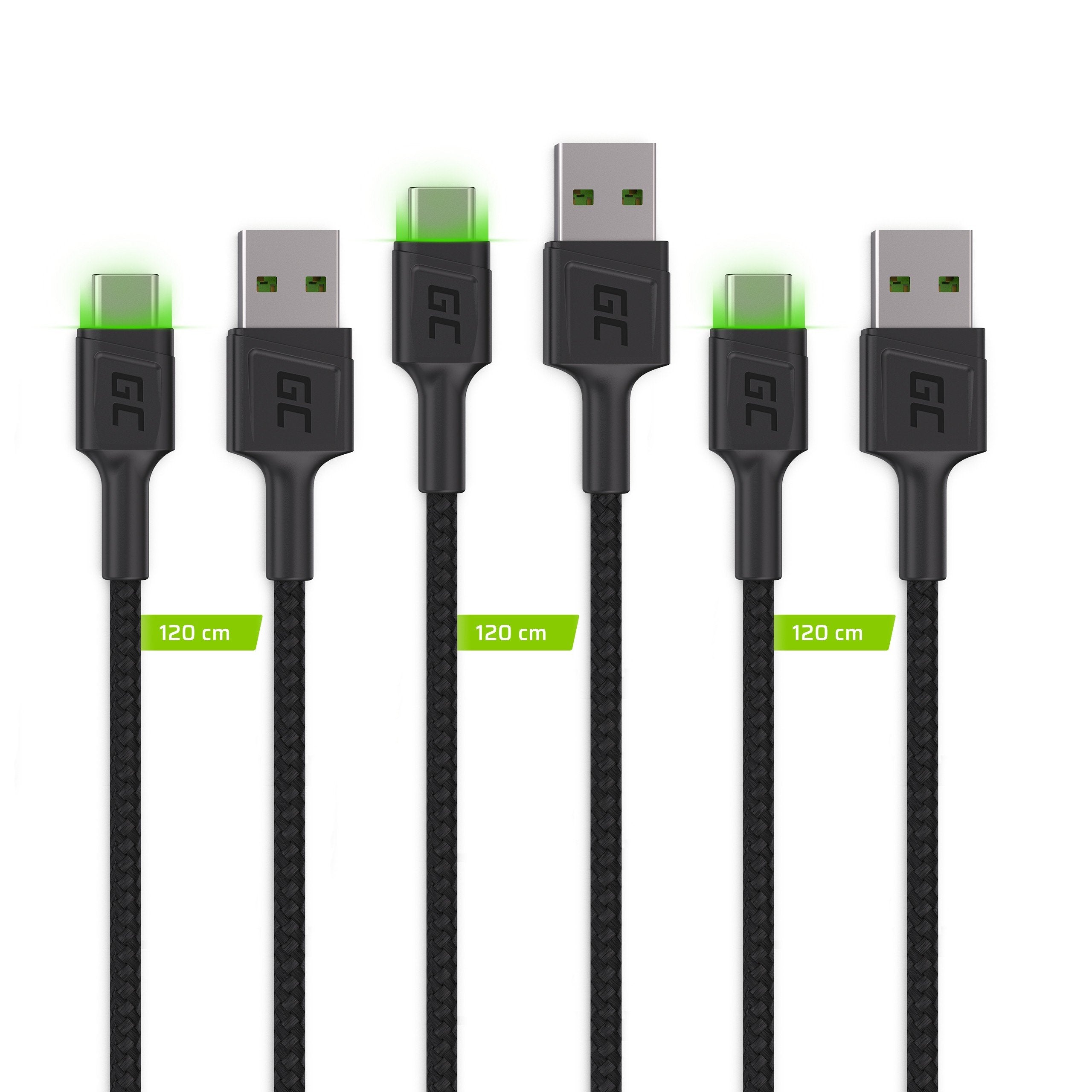 EAN 5907813961380 - Green Cell KABGCSET03 cable USB 2 m USB A USB C Negro imagen 2