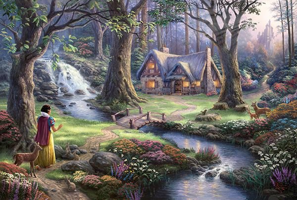 Puzzle Thomas Kinkade: Disney Schneewittchen