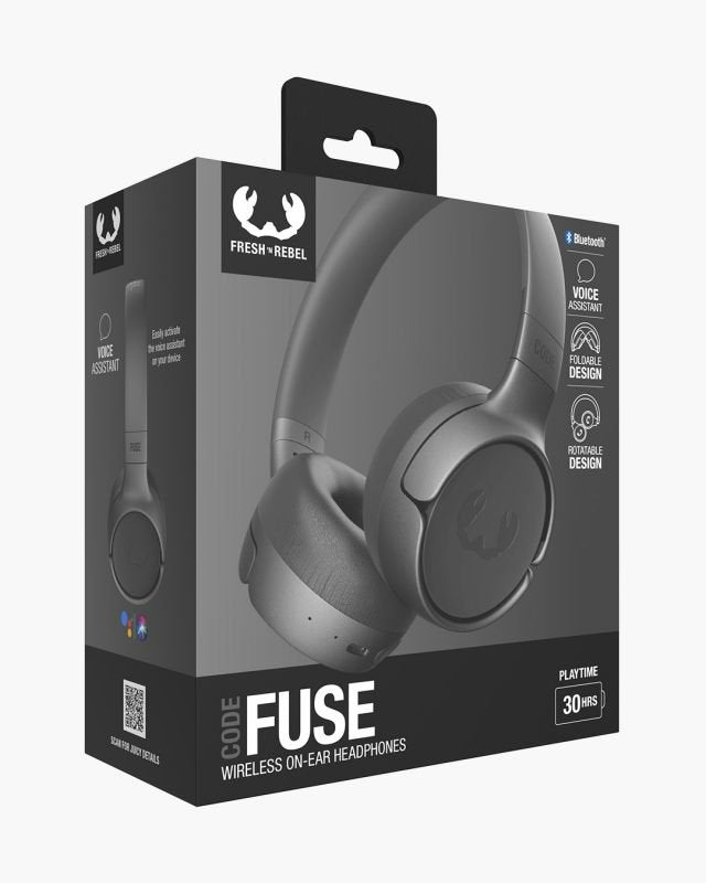 Auriculares  Fresh 'N Rebel 00221589  Inalámbrico  Usb Tipo C Bluetooth Gris