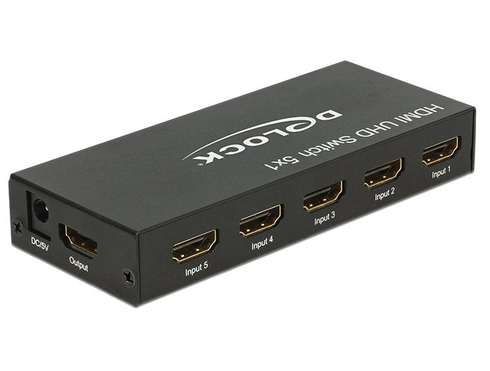 Delock Switch Hdmi 5 In > 1 Out Hdmi 4k Uhd