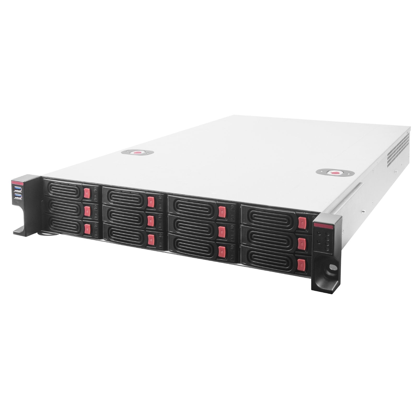 Silverstone Chasis De Almacenamiento Con Montura En Rack 2u De 12 Bahías 2,5/3,5 Hdd/Ssd Con Interfaz Mini-Sas Hd Sff-8643 12 Gb/S