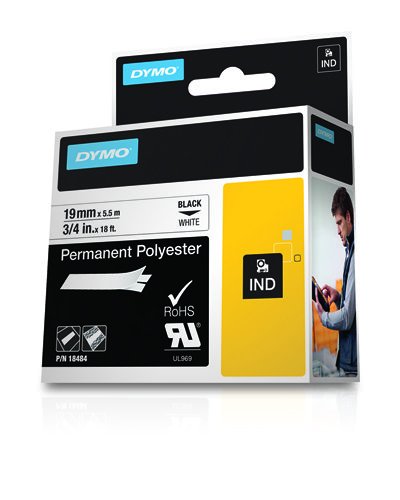 EAN 0071701184849 - DYMO 18484 cinta para impresora de etiquetas Negro sobre blanco imagen 2
