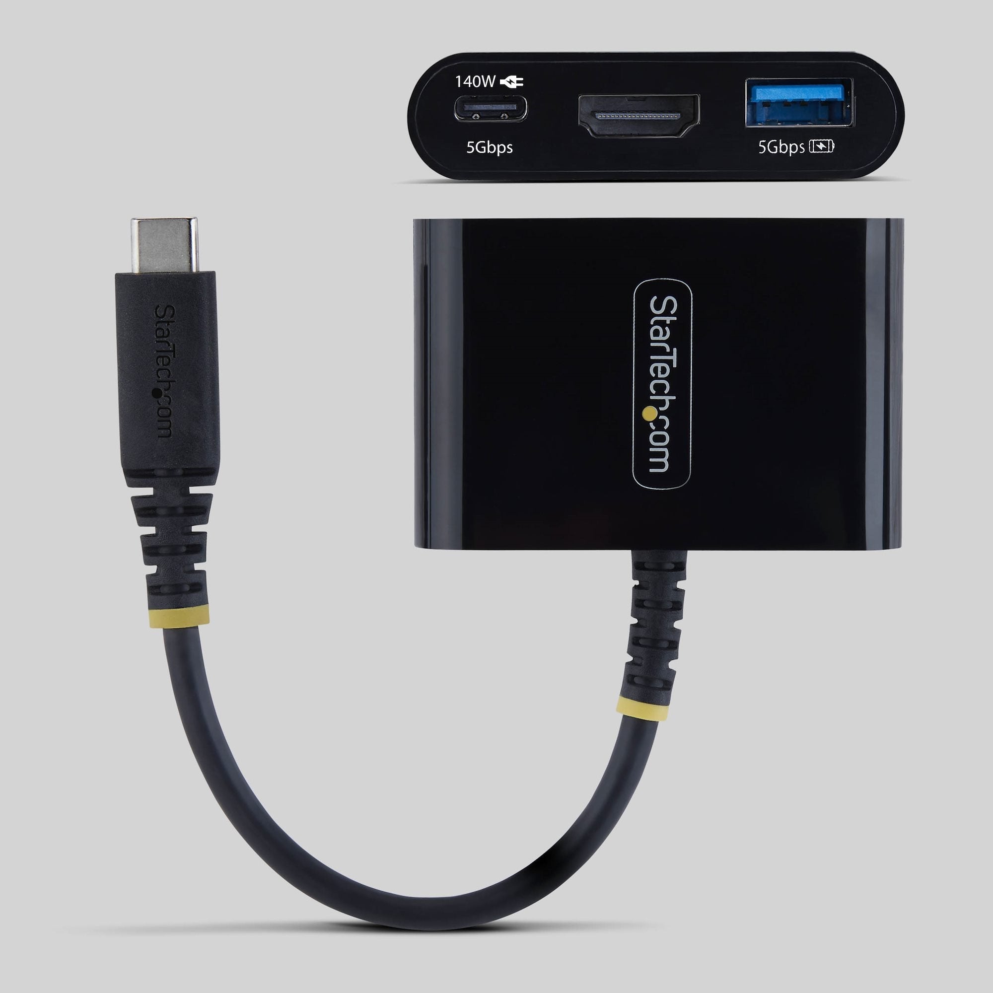 Dock Hub Multipuertos Usb-C A Hdmi - 140w - 4k60hz - Negro