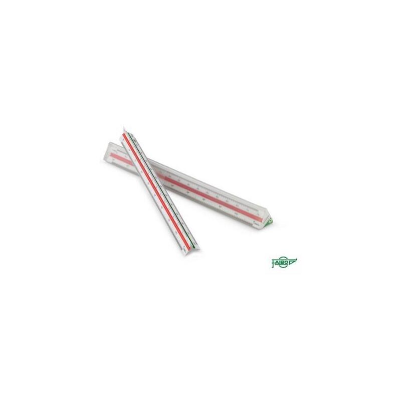 Faibo Regla Escala De Reducción 30 Cm - Escalímetro (1:100, 1:200, 1:250, 1:300, 1:400, 1:500)