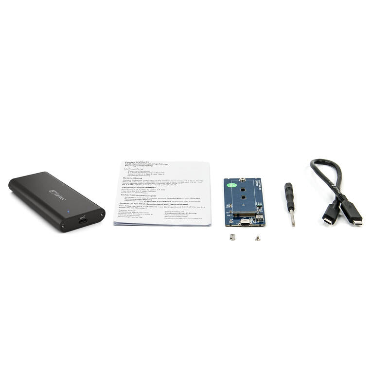 Fantec Nvme31 Caja Externa Para Unidad De Estado Sólido (Ssd) Negro M.2