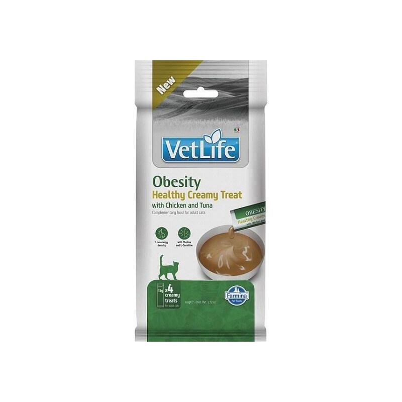 Farmina Vet Life Cat Obesity Creamy Treat With Chicken & Tuna 60gr