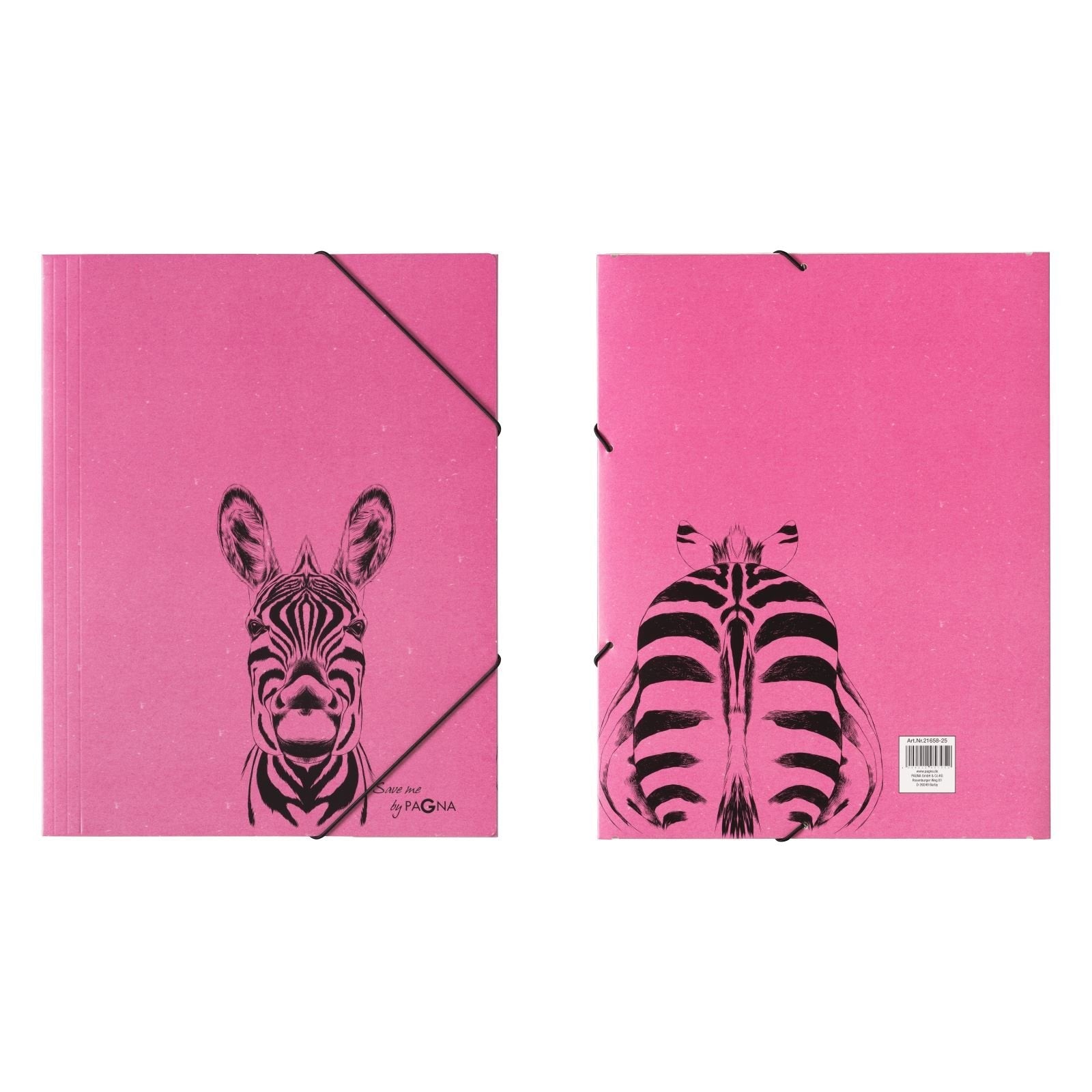 Carpeta Elástica Pagna A4 Pp, Cartón, 3 Solapas, Cebra