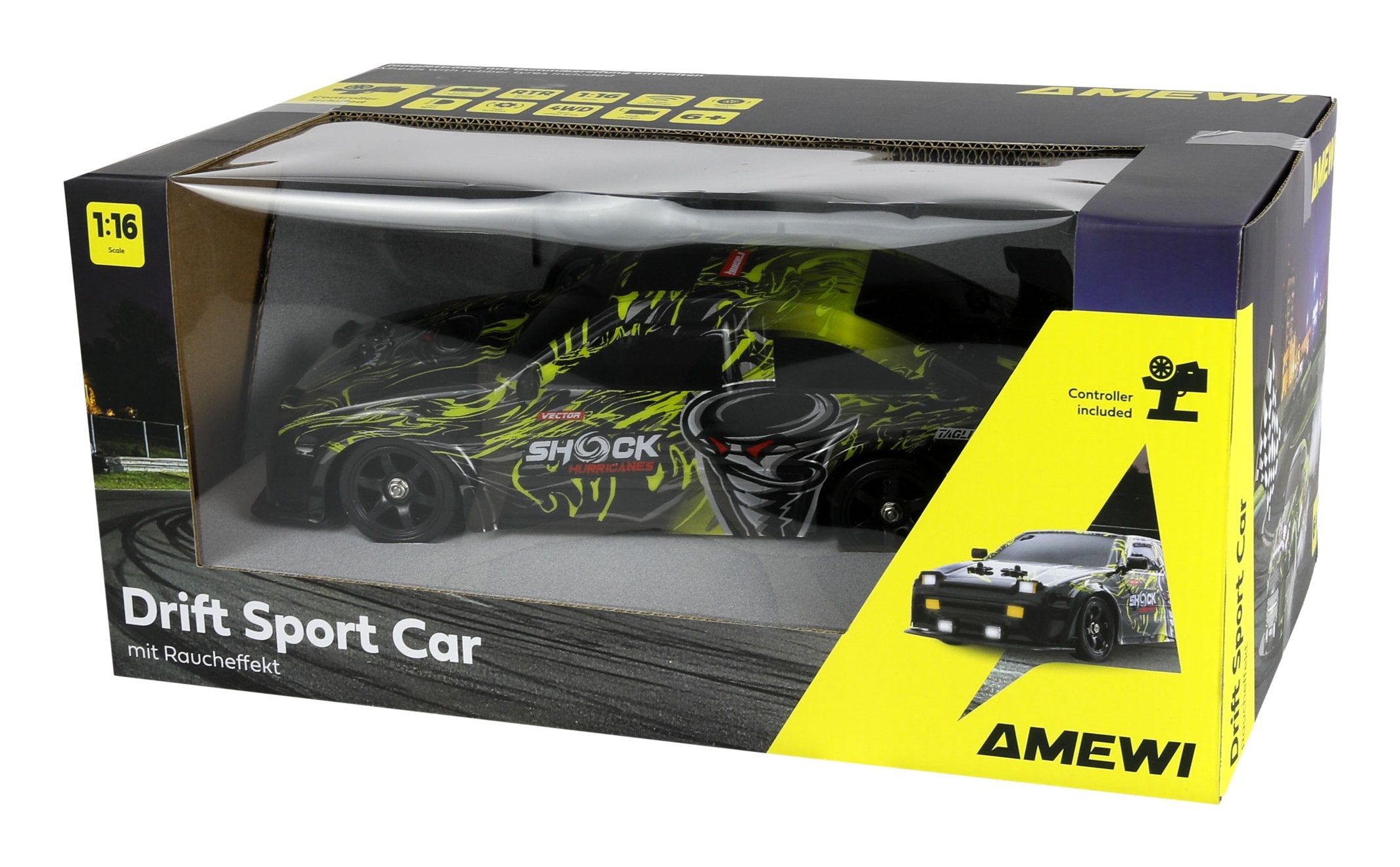 Amewi Rc Drift Sport S12 4wd 1:16 Rtr Verde