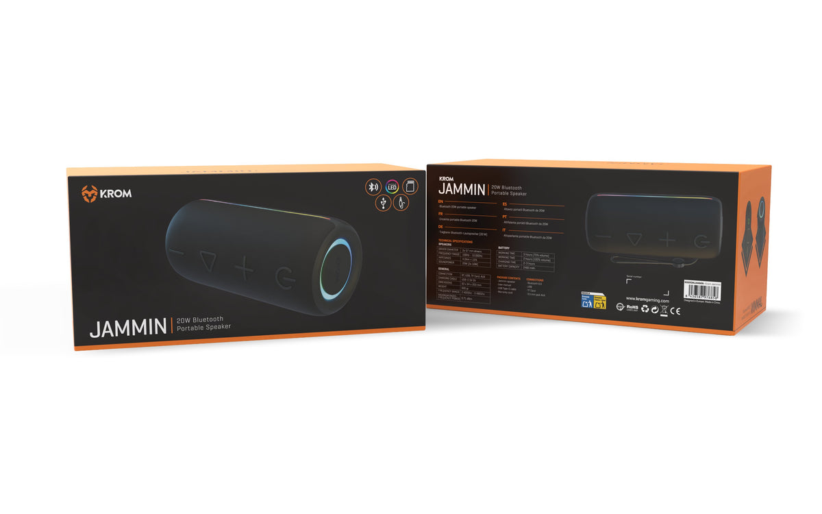 EAN 8436587976858 - Krom NXKROMJAMMIN altavoz portátil o de fiesta Altavoz portátil estéreo Negro 20 W imagen 12