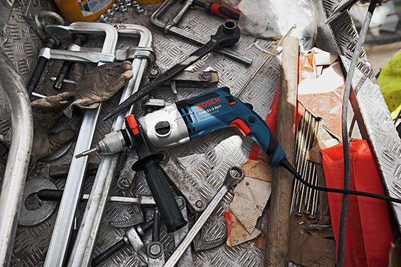 Taladro De Impacto Bosch Gsb 21-2 Rct Professional (Azul/Negro, 1.300 Vatios, Estuche) 060119c700