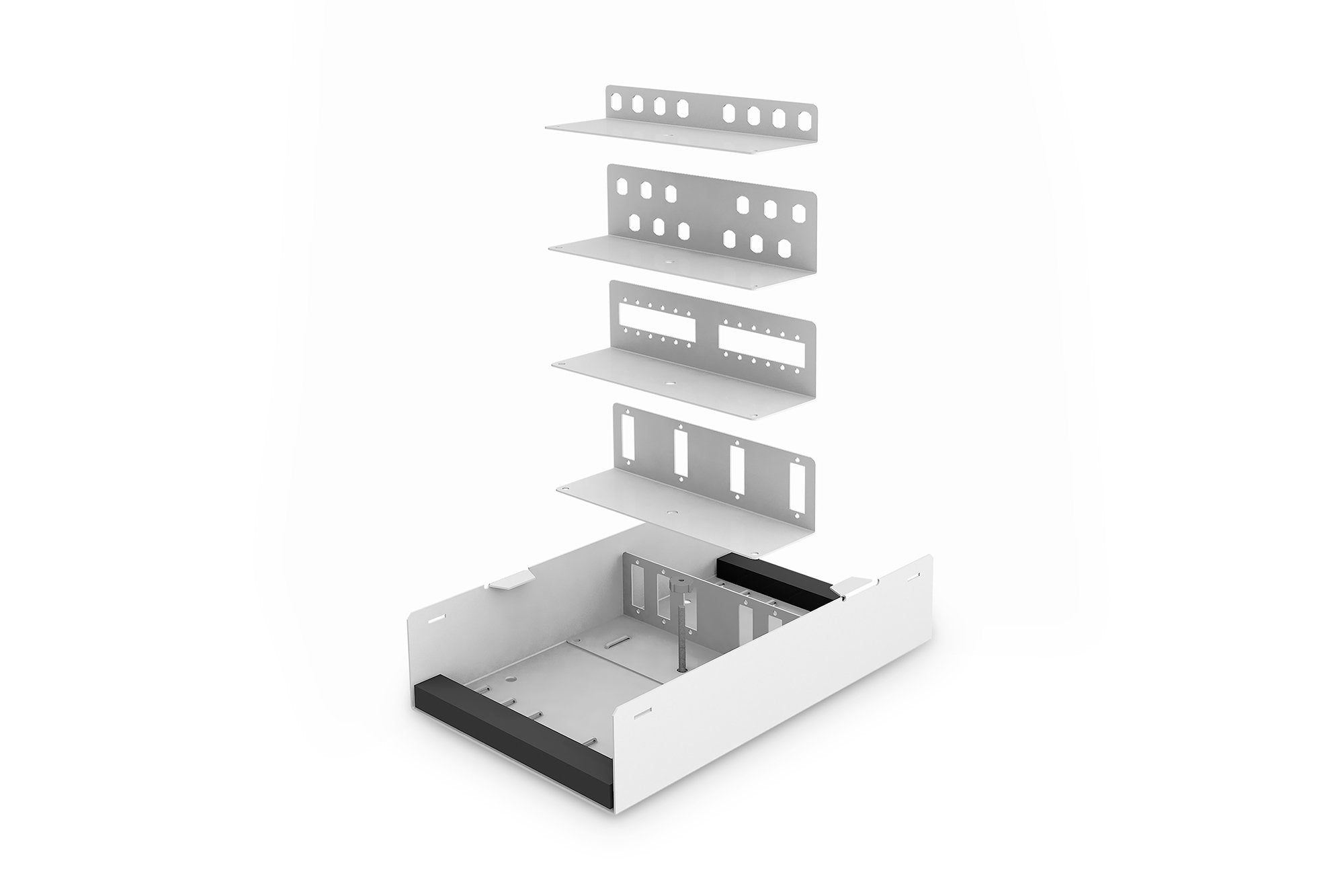Unibox Para Fibra Óptica Para El Montaje En La Pared, Kompakt 265 X 150 X 55 Mm, Gris (Ral 7035)