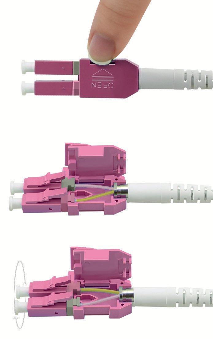 Roline Lwl-Cable Duplex 50 125m Om4, Lc Lc, Uniboot, Violett, 2 M