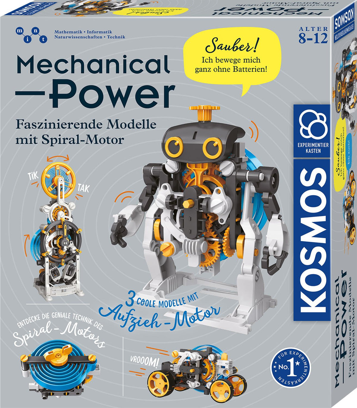 Kosmos Mechanical Power, Caja De Experimentos Modelos Fascinantes Con Motor Espiral 620783