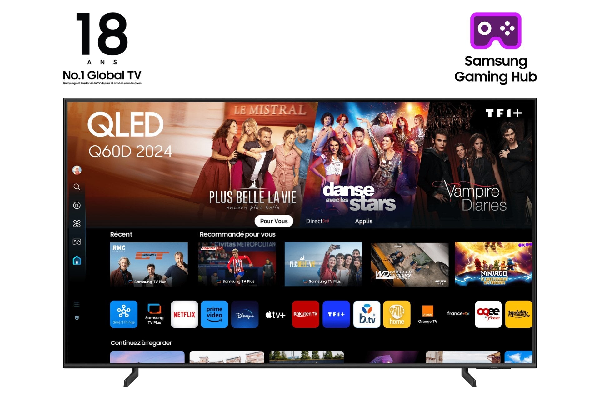 Samsung Tq43q60dau  (43") 4k Ultra Hd Smart Tv Wifi Titanio