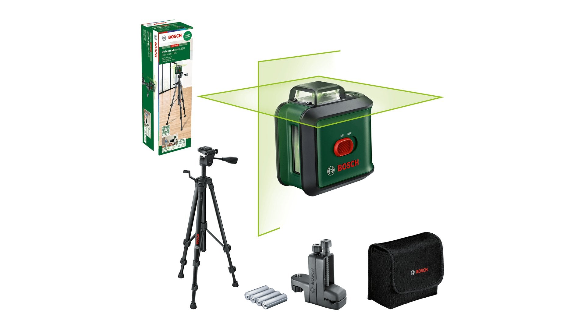 EAN 4059952648095 - Bosch UniversalLevel 360 Premium Set Nivel de línea 24 m 500-540 nm (< 10mW) imagen 1